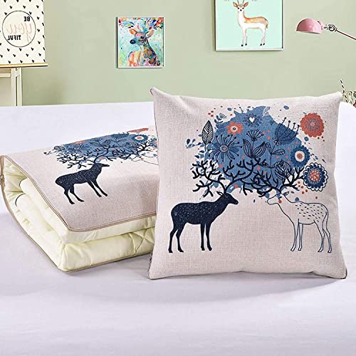 Couvertures pour oreiller à motifs avec coussin modulable de voyage - 2