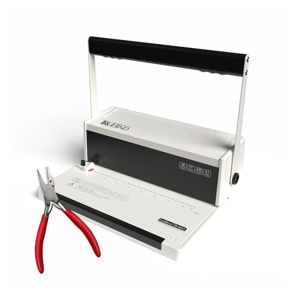TruBind TB-S20A TruBind Coil Binding Machine - Electric Coil Inserter, 20 Sheet Punch, 46 Disengageable Dies, 4:1 Pitch 20 Sheet Punch Capacity Electric Binder - View #5