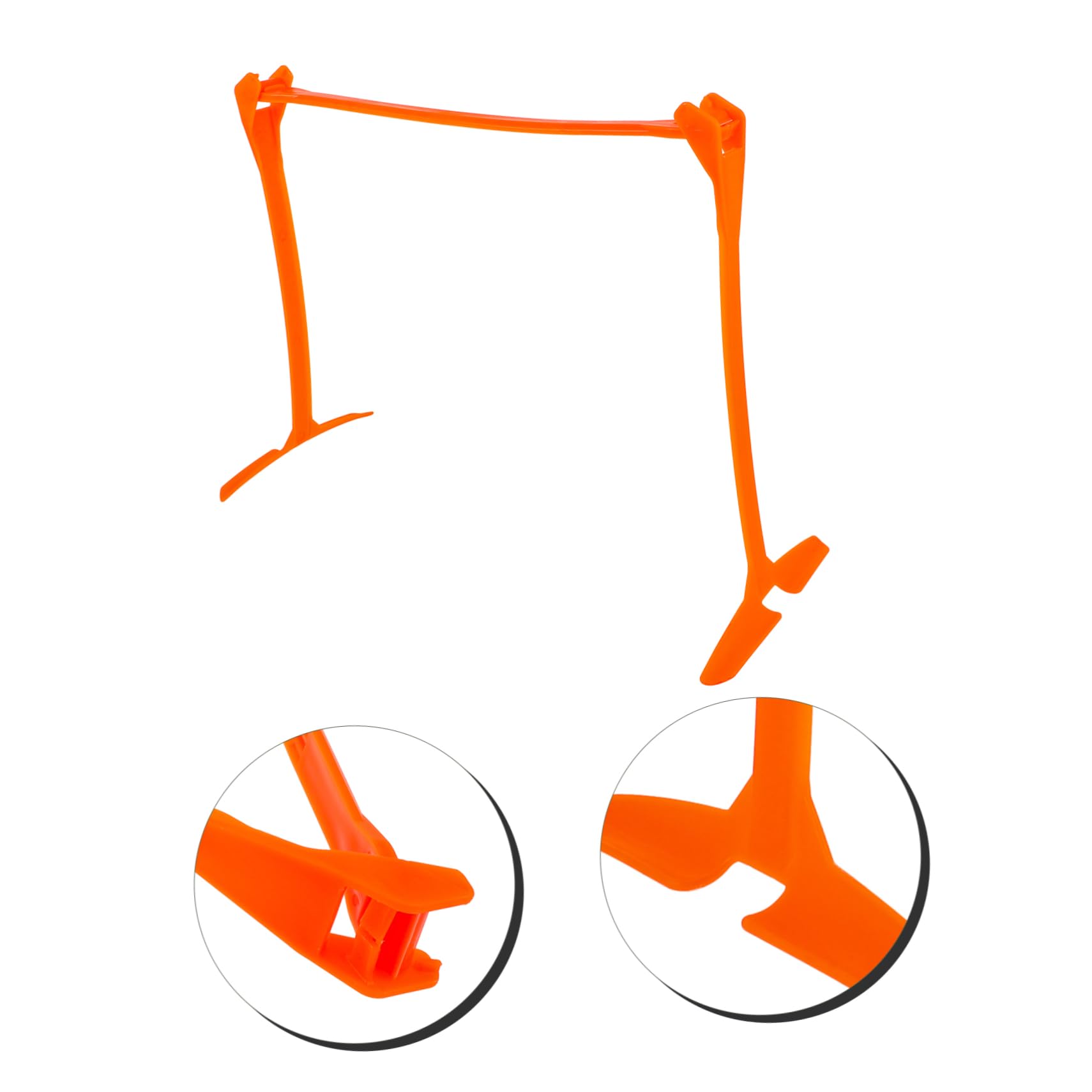 Abaodam Adjustable Plastic Soccer Hurdle for Football Practice Orange