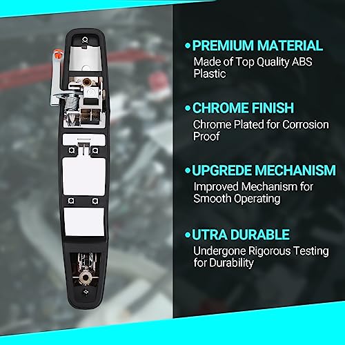 image for MNJWS Exterior Chrome Door Handle, Front Passenger Side, Compatible wi