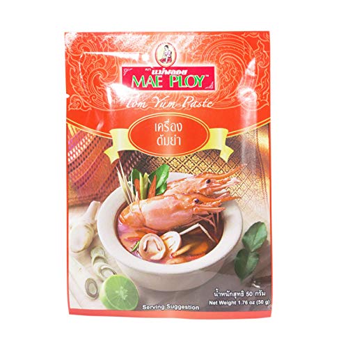 MAE PLOY BRAND, Tom Yum Paste, 50g(1.76oz) X 4 Packs