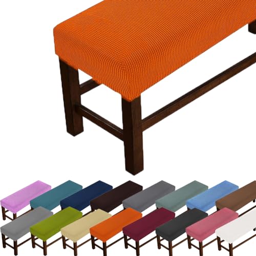 GeRRiT Housse de banc rectangulaire, orange, 90-120 cm