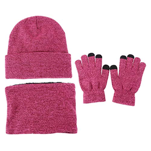 DEARMAMY 1juego Accesorios De Invierno Gorro Bufanda y Guantes Térmicos Unisex Material Acolchado y Para Días Fríos y Actividades