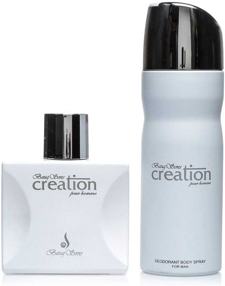 Baug Sons Creation White EDP 100ML & Deo Spray 200ML Gift Set for Men