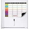 CKB LTD Meal Diet Planner Voedsel Prep Voeding Fitness Magnetische Koelkast Board Met Marker Pen A3 Droog Veeg Magneet…