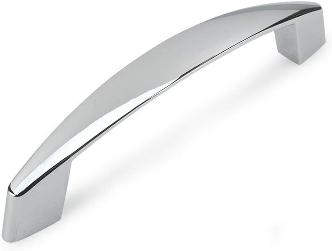 Cosmas 3335CH Polished Chrome Cabinet Hardware Handle Pull - 3-3/4" (96mm) Hole Centers - 10 Pack