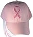 Y&W Headwear Set of 2 Breast Cancer Awareness Pink Ribbon Baseball Caps Hats/Pink on Pink