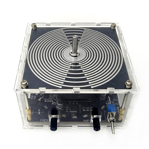 JYSWDZ 100mm Electric Oscillating Disc, Rotatable Tesla Polarizing Disc, 12 LEDs are Arranged in A Matrix, 360 Degree Knob, Energieversorgung Harmonisches Balancing, for Yoga Room Ornament - Image 5