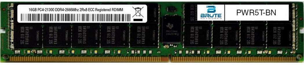 PWR5T-BN - 16GB DDR4-2666Mhz 2Rx8 ECC Registered RDIMM (Compatible with OEM PN# PWR5T)