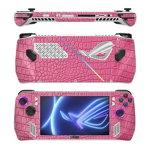 Image of MightySkins Skin Compatible with Asus ROG Ally - Pink Gator Skin | Protective, Durable, and Unique Vinyl Decal wrap Cover | Easy to Apply, Remove, and Change Styles