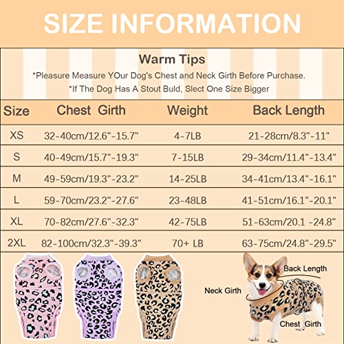 Kuoser-Dog-Recovery-Suit-for-Dogs-After-SurgeryProfessional-Surgical-Onesie-for-Female-Male-Dogs-Spay-NeuterSoft-Dog-Surgery-Suit-Bodysuit-for-Abdominal-Wounds-Skin-DiseaseCoffee-Leopard-2XL Kuoser Dog Recovery Suit for Dogs After SurgeryProfessional Surgical Onesie for Female Male Dogs Spay NeuterSoft Dog Surgery Suit Bodysuit for Abdominal Wounds Skin DiseaseCoffee Leopard 2XL