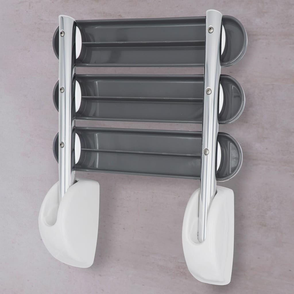 RIDDER Składany fotel prysznicowy do montażu na ścianie, aluminium, bambus, ok. 38,2 x 36 x 16 cm