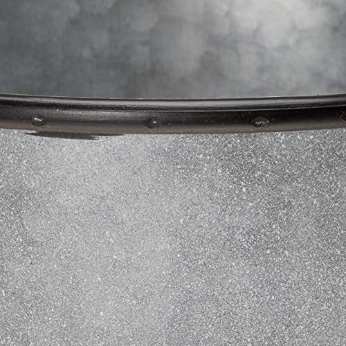 Cheung's Fp-4053S Tall 17" Metal French Bucket With 2 Rope Handles, Silver #TOP4