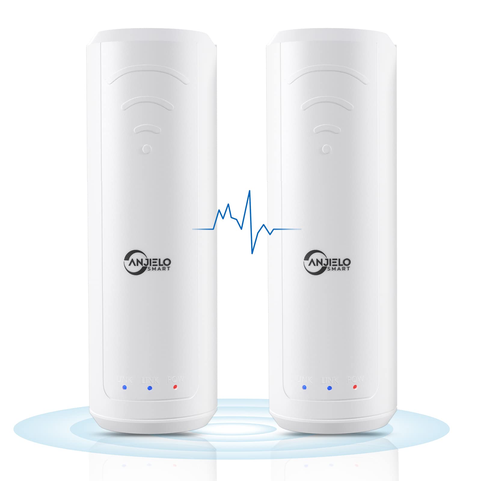Pont sans Fil Prolongateur Wi-FI Halow Prolongateur de réseau sans Fil bi-Band 2.4GHz, Transmission Longue distance Point à Point jusqu'à 800m，Transfert de données à Grande Vitesse
