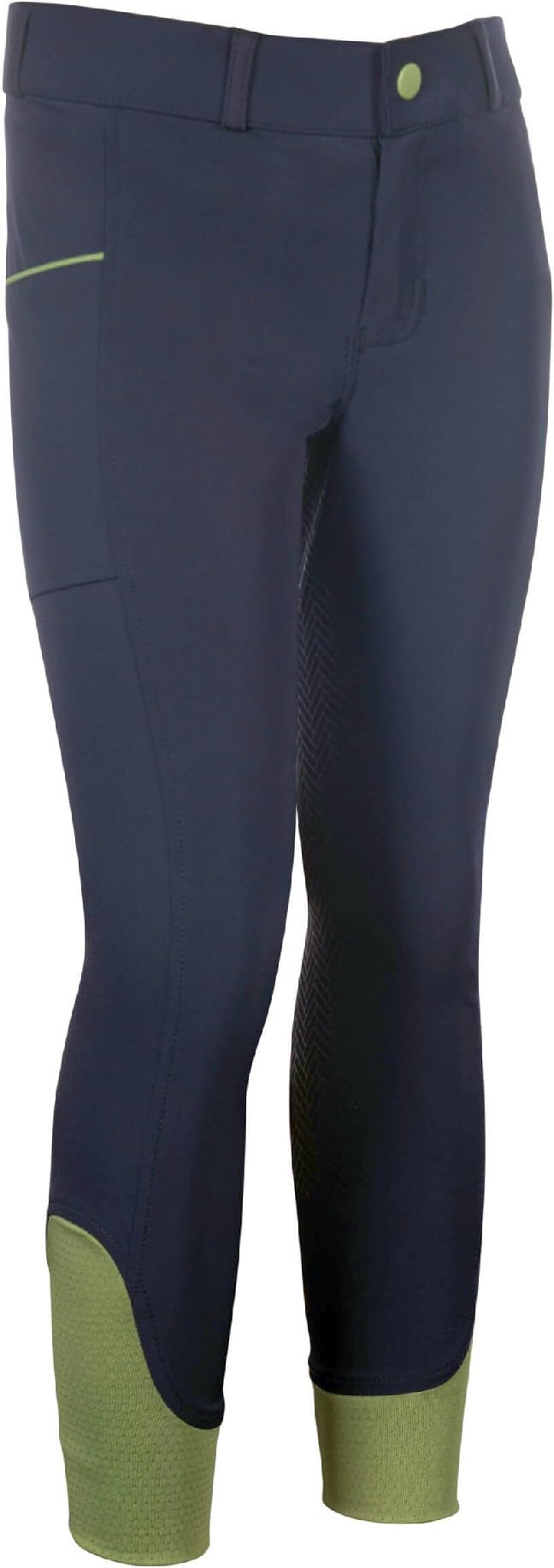 HKM Kids Claire Silicone Full seat Riding Breeches, Deep Blue, 11/13 Years