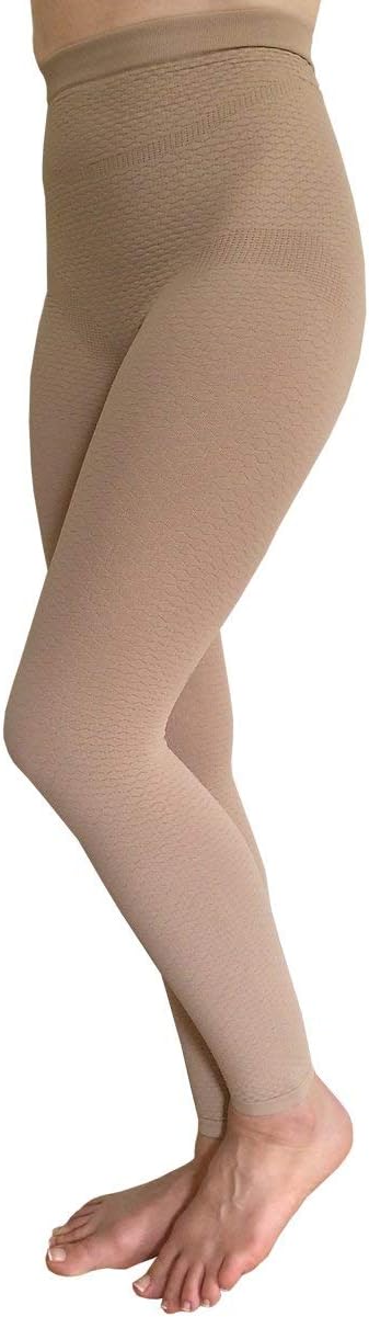 Compression Leggings with Bioactive Raised Massaging Knit - for Support and Comfort