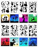 Creative Hollow Design -- Hollow design with bulks of patterns to meet different requirements,Create awesome artwork without any skills.Round corners and smooth surface allow your child to play graffiti art safely, bring them a good childhood.