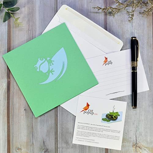 CUTPOPUP Frog Card Pop Up, 3D Birthday Card For Daughter, Son, Kids, Nephew, Niece, Mothers Day Card- Wonderful Gift For Kids, Children, Teenager, Frog Lovers On Birthday, Greeting, Christmas UK