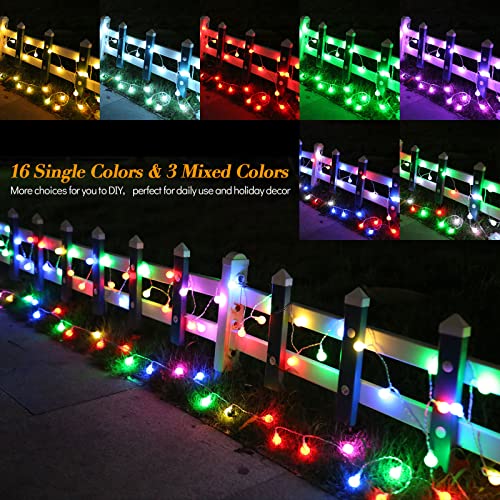 Aloveco Led String Lights 16Ft 50 Led Battery Operated String Lights Color Changing With Remote Waterproof Globe Starry Fairy Lights For Outdoor Indoor Bedroom Garden Christmas Halloween Party(Rgb) #TOP4
