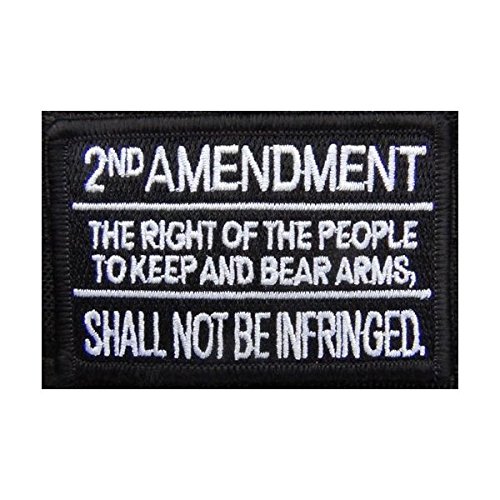 Tactical 2nd Amendment Black Tactical Morale Patch