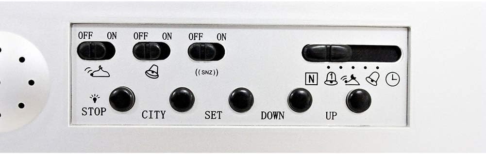 Azan Calendar Muslim Prayer Wall Clock Alarm with LCD Display Home Decor(No Battery) Gold