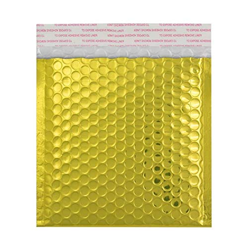 HoitoDeals Peel & Seal Strip Metallic Foil Bubble Wrap Envelope For Mailing Bags Gloss Pouch Bag