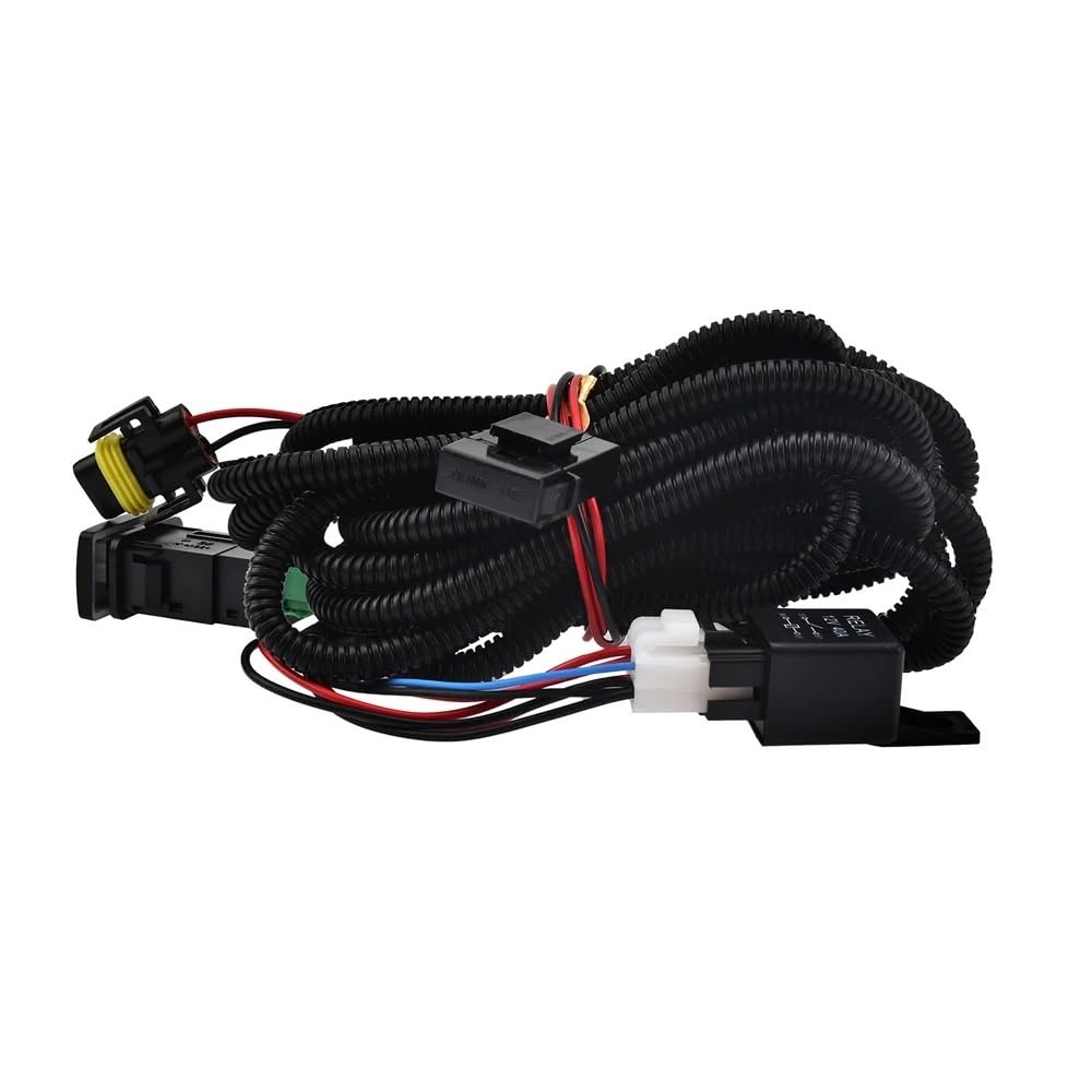 Luces Antiniebla Luz Niebla Para TOYOTA Para HIACE Para COMMUTER 2014 2015 2016 Luces Diurnas LED DRL Conjunto Faros Antiniebla Cables Interruptor Señal Giro