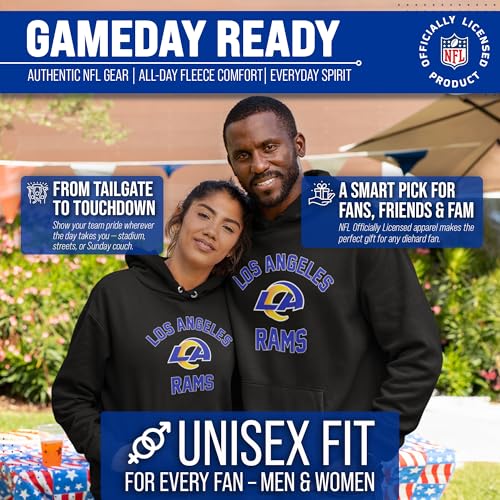 Image of Team Fan Apparel NFL Gameday Hoodie Pullover Sweatshirt for Men and Women | Officially licensed NFL Gameday fleece pullover - kangaroo pocket, ribbed cuffs, drawstring hood, unisex fit