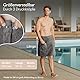 Liebenstein® Premium Saunakilt Herren mit Knöpfen - aus feinster Baumwolle - ideale Passform für EIN rutschfestes Sauna Erlebnis – Saunahandtuch Herren flauschig & weich