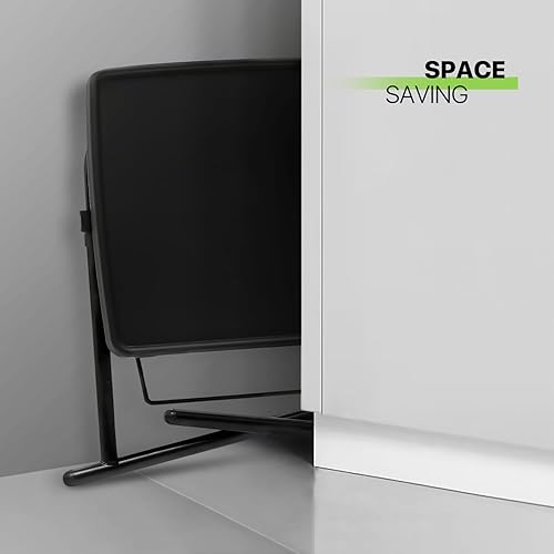 Miniatura 9 de Magshion Bandeja de TV inclinable ajustable de 22 pulgadas, mesa para cena en cama o sofá, cómoda mesa negra plegable con 3 ajustes de ángulo de