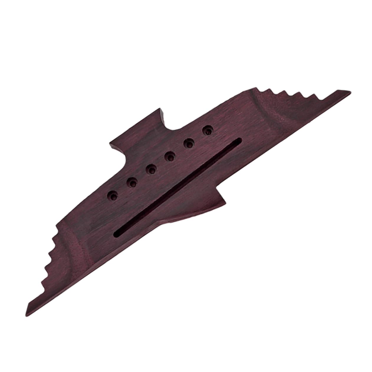 SUPVOX Wooden Guitar Bridge Replacement 6 String Acoustic Guitar Bridge Part Swallow Shape Go300a