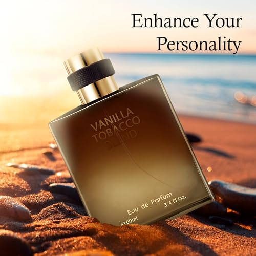 Image of Men's Cologne Vanilla Tobacco Original Natural Spray Eau De Toilette,Long-Lasting Scent Perfume for Men Elegant Bottle - Great Holiday Gift, 3.4 Fl Oz /100 Ml