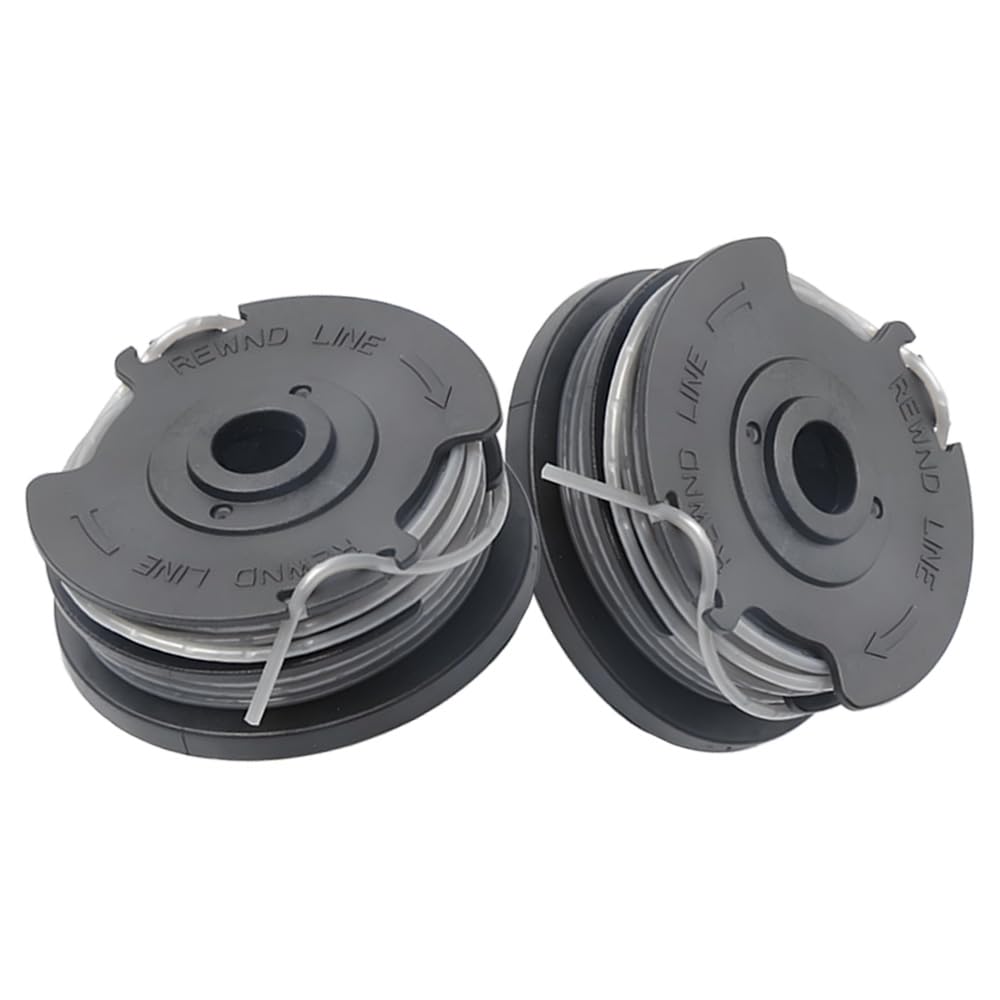 Txdzking 2 Pcs Strimmer Spool Line Compatible With Bosch Art 24/27/30/30-36 Li Advanced Grass Cut 1.6Mm X 6M Double Autofeed Nylon Replacement Spool Wire F016800351