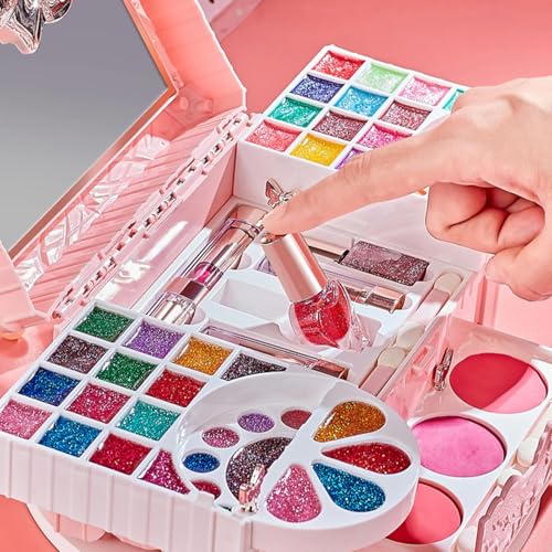 Juego de rol de maquillaje infantil con esmalte de uñas para tardes de juego en casa 7