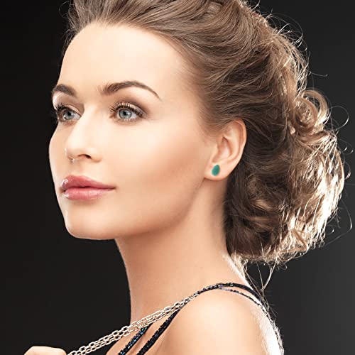 Natural Stone Ear Plug Stretching Gauges Kit, 8Pcs Mixed 6G-16G Drop-Shaped Ear Gauges Plugs Unisex Earrings Body Piercing Jewelry3