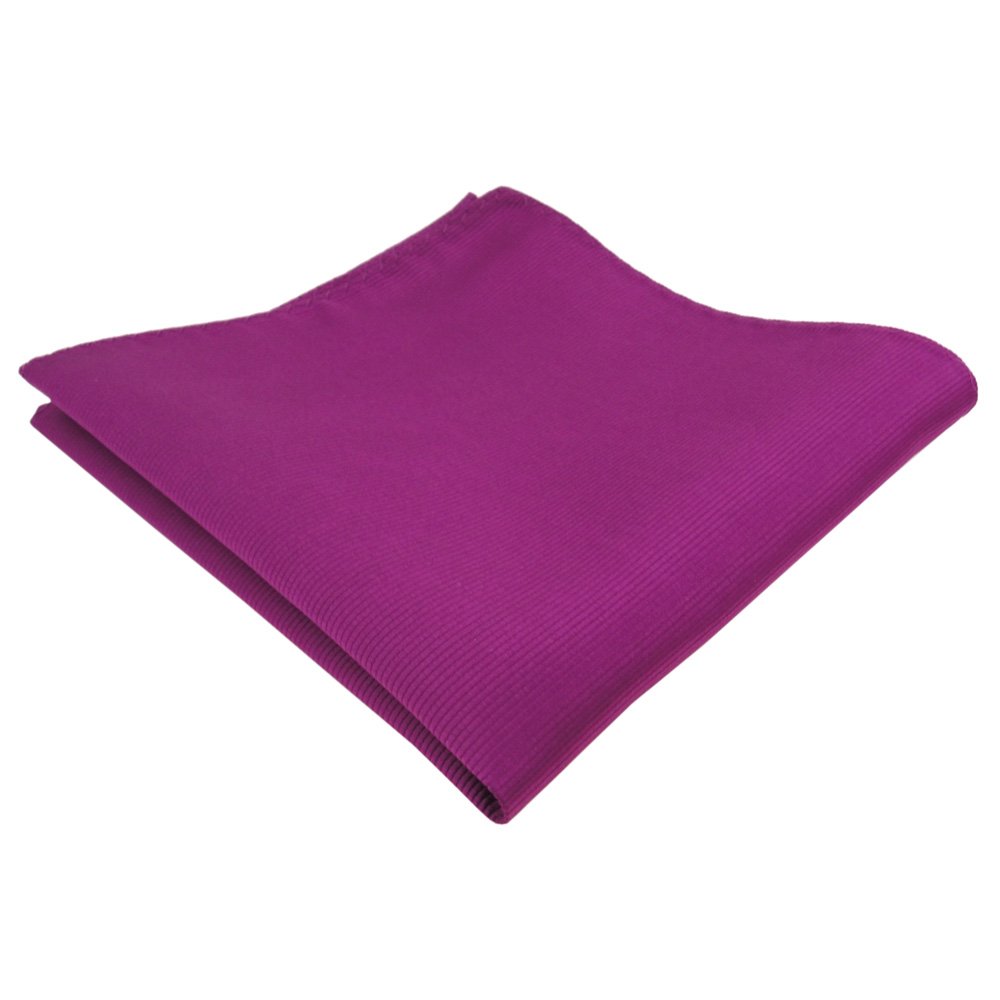 TigerTie handkerchief in magenta fuchsia violet all-one-color Rips monochrome - cloth 100% Polyester