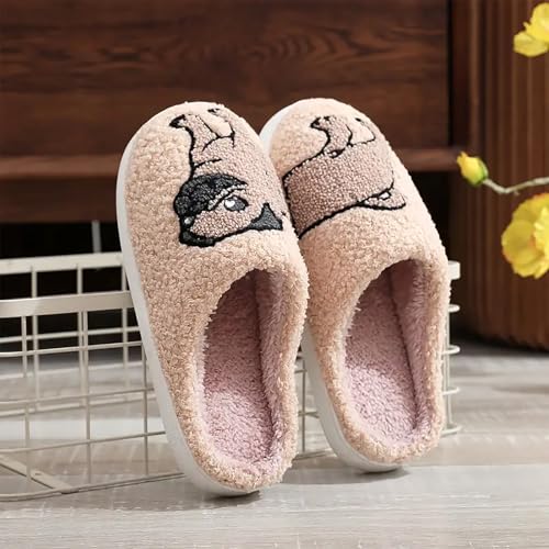 Image of Women's Men's Cute Frog Slippers Fuzzy Memory Foam Kawaii Cartoon Animal Slippers Winter Warm Fluffy Shoes