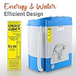 Pyle Portable 2-in-1 Washing Machine&Spin-Dryer-Convenient Top-Loading Easy Access,Energy&Water Efficient Design,Ideal for Smaller Loads-No Special Parts or Plumbing Required-2 FT Drainage Hose - Image 5