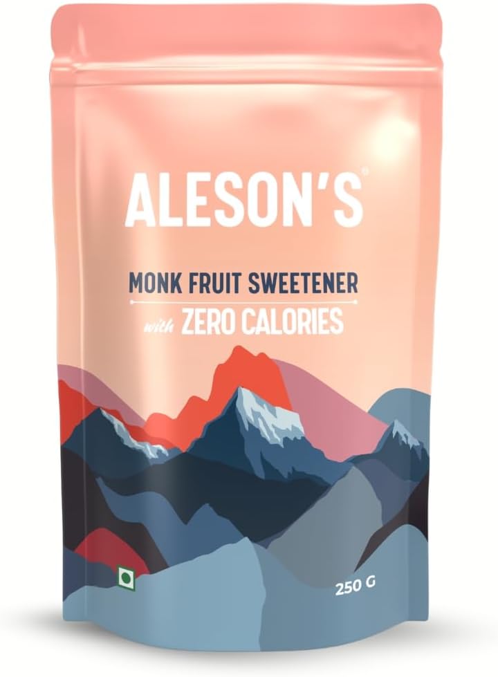 Monk Fruit Sweetener 250g | 1:1 Sugar Replacement | Tastes Like Sugar – No Bitter Aftertaste | Zero Calorie Natural Sugar Substitute | No Blood Sugar Spike | Keto Friendly | ALESON’S