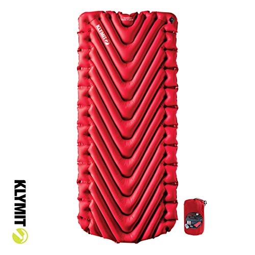 KLYMIT Insulated Static V Luxe Sleeping Pad, Extra Wide (30 inches), Best Camping