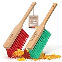Hausfelder Handfeger 2er Set Outdoor, 2 x Handfeger, Harte/mittelharte Borsten (2 x Handbesen)