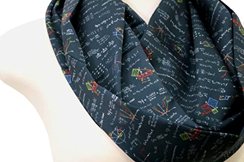 Di Capanni Math infinity scarf for woman engineers teacher nerds algebra Mathematics accessories for her geeky student3