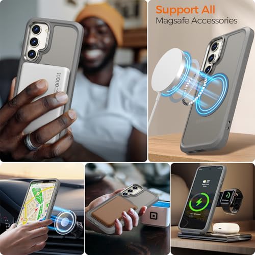 Image of Rayboen for Magnetic Matte Samsung S23+ Plus Case, Gray
