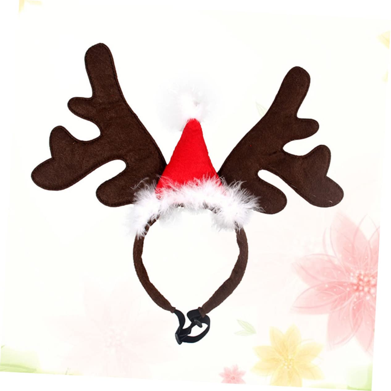 minkissy 4 Diademas Navideñas con Astas De Reno para Disfraces De Perros Y Gatos.