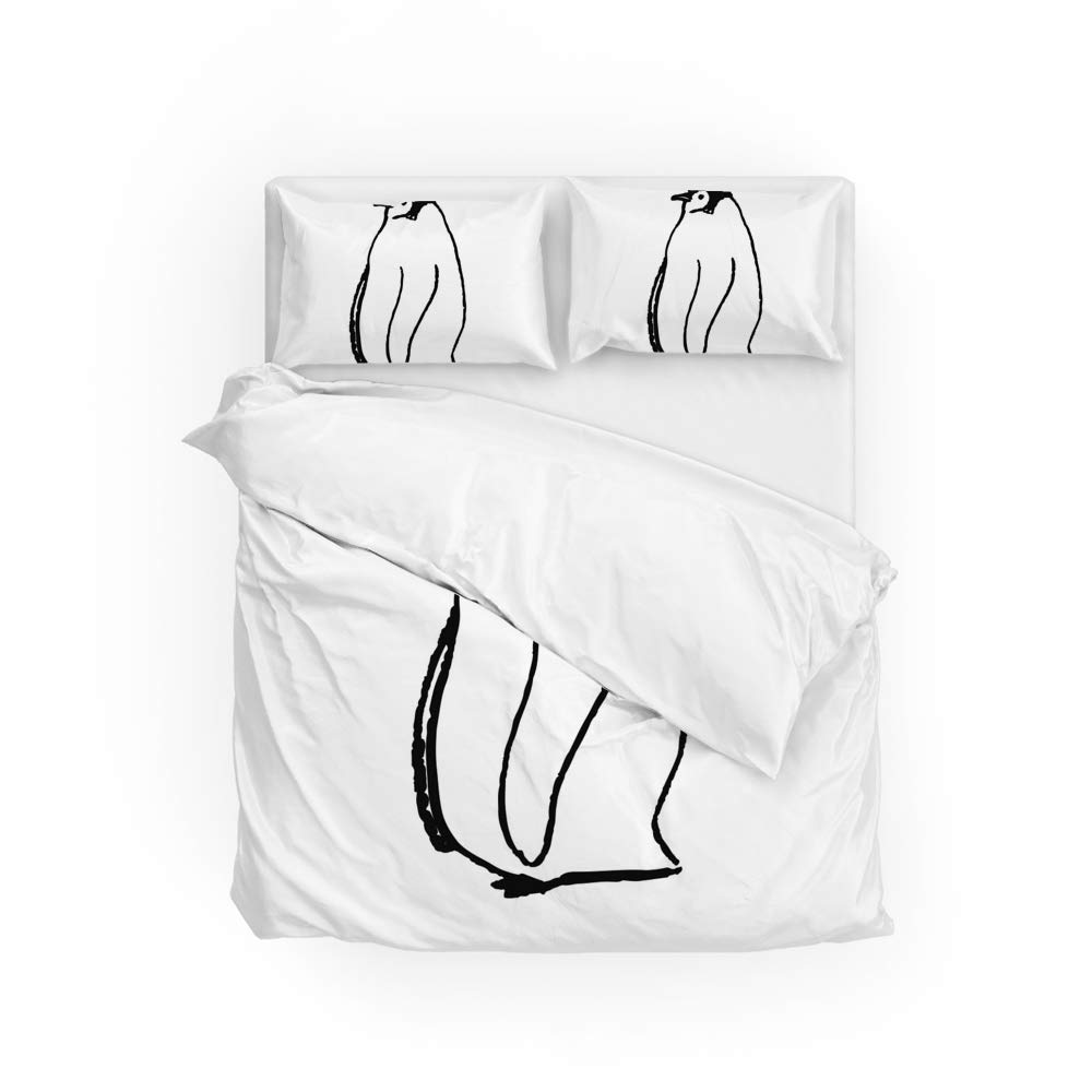 Housse de couette scandinave polyester avec sa taie d'oreiller CHEHONG