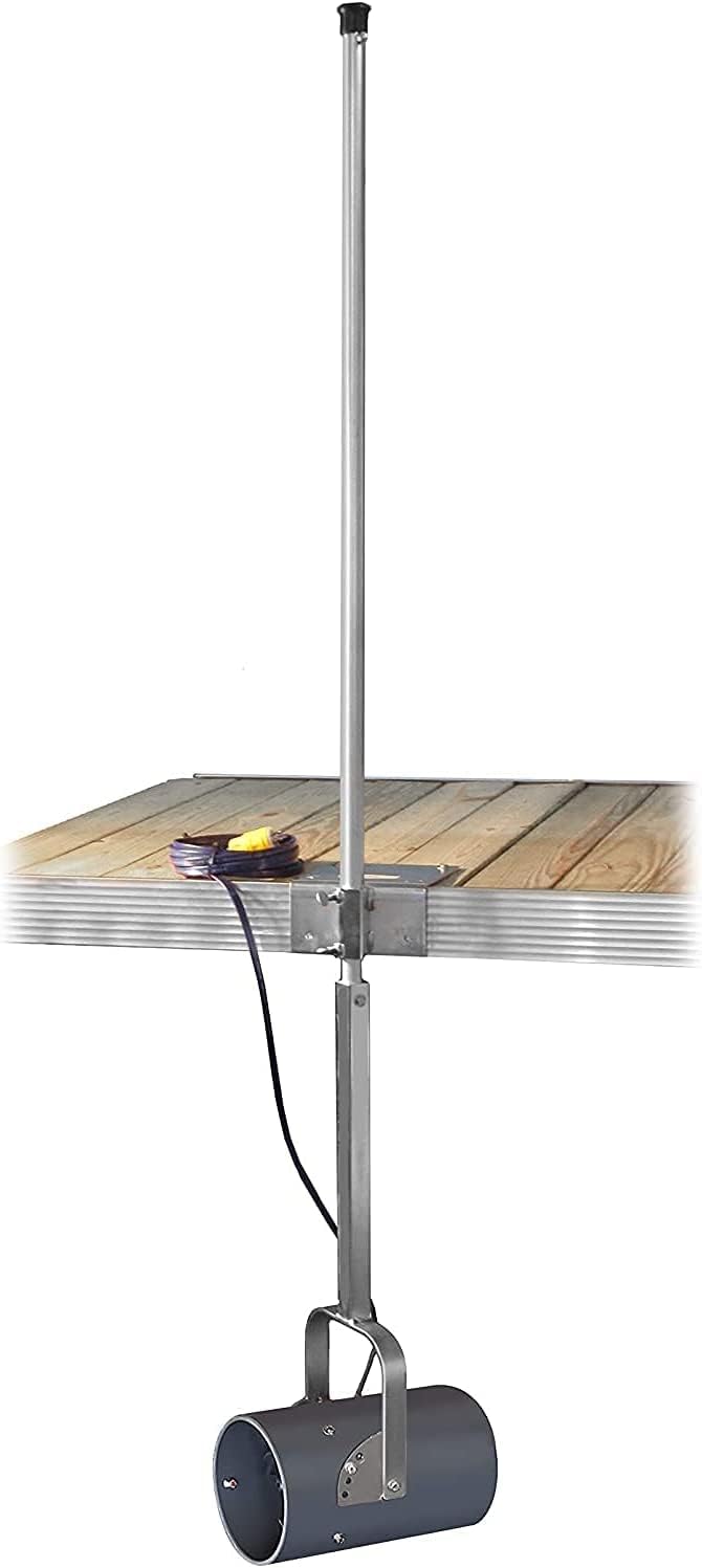Scott Aerator De-Icer for Lakes & Ponds | 1/3 Horse Power 115V Stainless Steel | 50 ft. Electric Corded Cable Included with Dock Mount Assembly | Made in USA