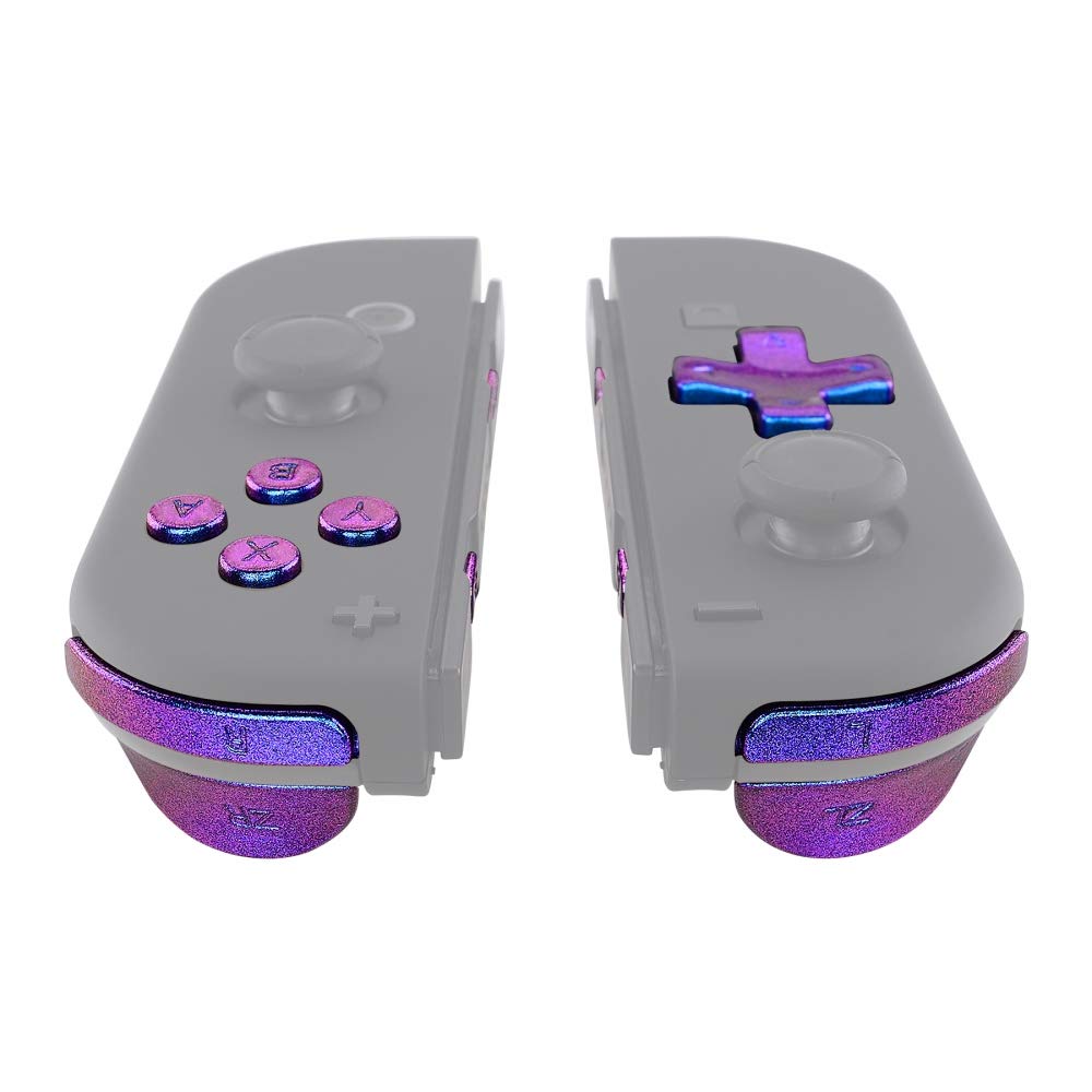eXtremeRate Chameleon Purple Blue D-pad ABXY Keys SR SL L R ZR ZL