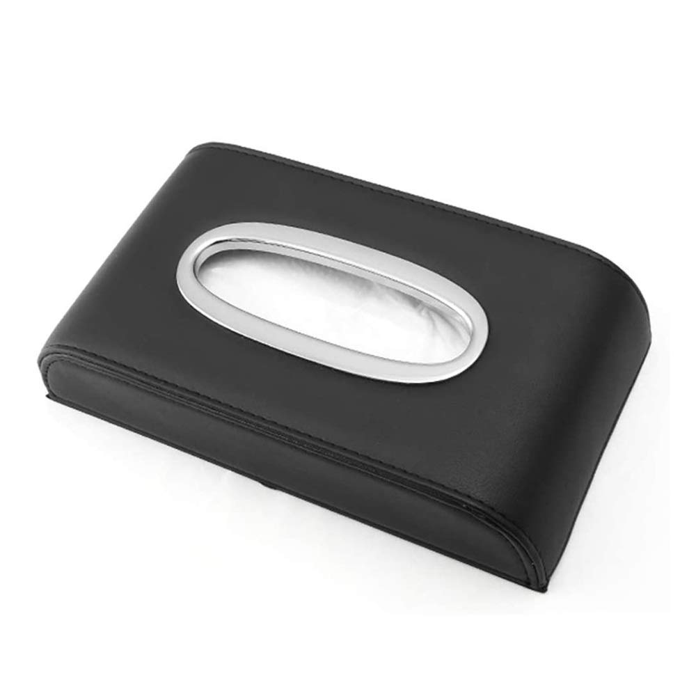 Boîte en cuir PU rectangulaire imperméable et porte-serviette pour maison et auto