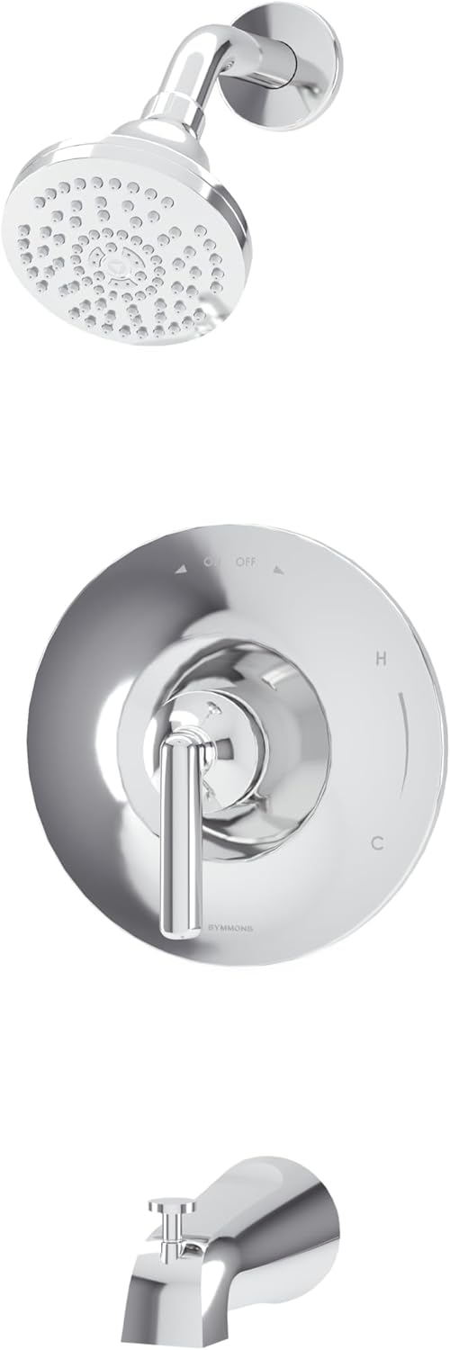 Symmons Birch HydroMersion Single Handle Tub and Shower Faucet Trim Kit in Satin Nickel - 1.5 GPM (Valve Not Included) - 5992STN15TRM