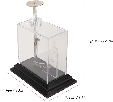 Compact Foil Electroscope, High Sensitivity Physics Electrometer for Teaching Aids Experiments Hands On Classroom Experience Electrostatic Experiment